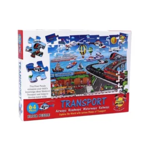 64_Pcs Set Transport Puzzle | Cardboard | Educational Toys | 4+ Years